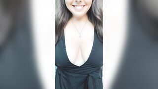 Nothing to see here, just a 33 year old Canadian flashing her big tits.