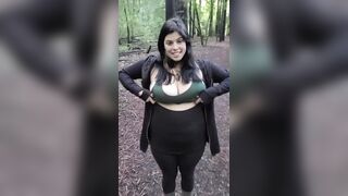 Chubby: Flashing my tits on a hike ???? #2