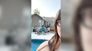 Chubby: Flashing in front of my boyfriends friends and family. Think they noticed? #1