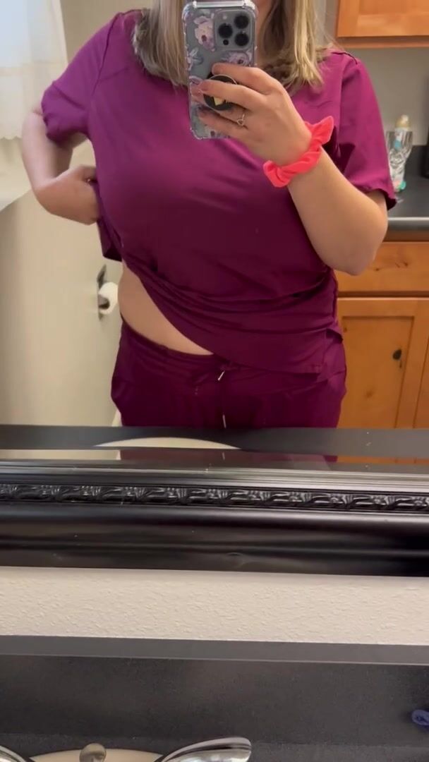 Think any patients will notice I'm not wearing a bra?