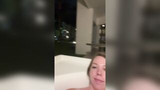 Hope nobody minded seeing my thick milf body in the patio jacuzzi!