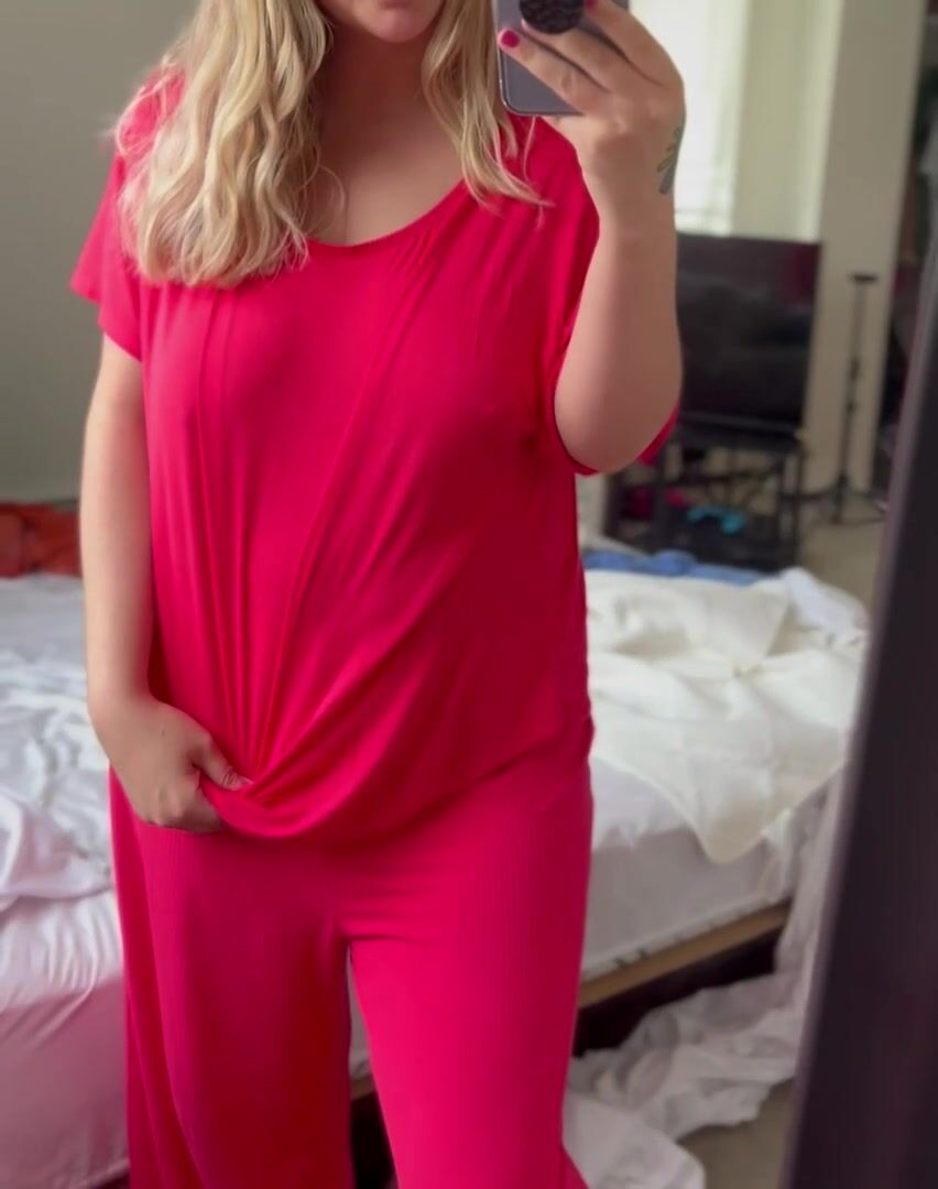 My pajamas are cute, but what’s under them is even better ????