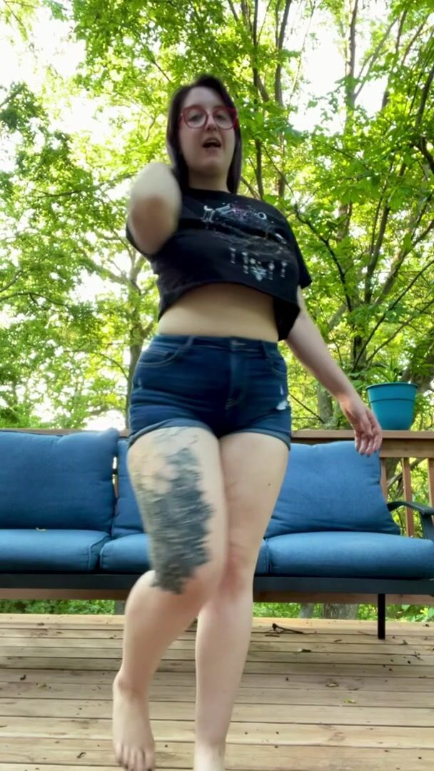 I hope the single neighbor likes the chubby girl next door that’s always being naughty outside …