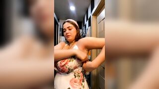 Chubby: undressing after night out ???? #1