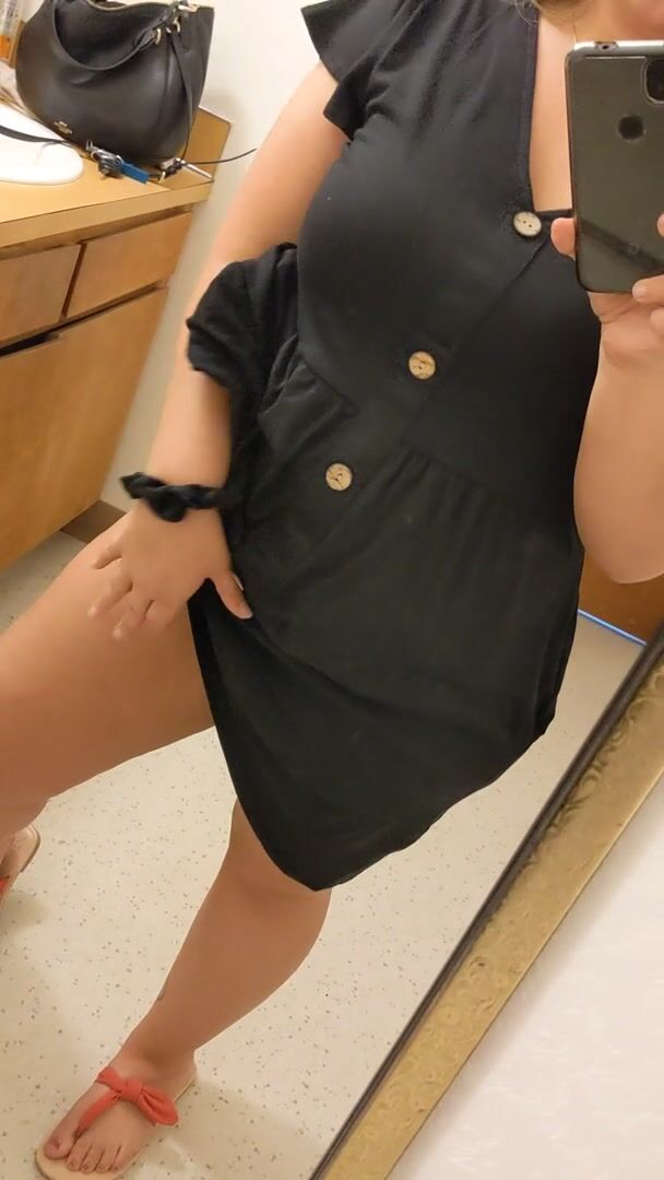 Wanna take a peak under my work dress?