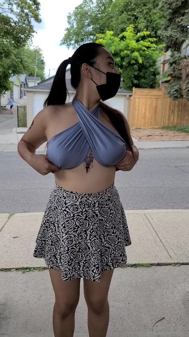Some people think I have a lot of trust in this top but maybe I just like flashing my tits
