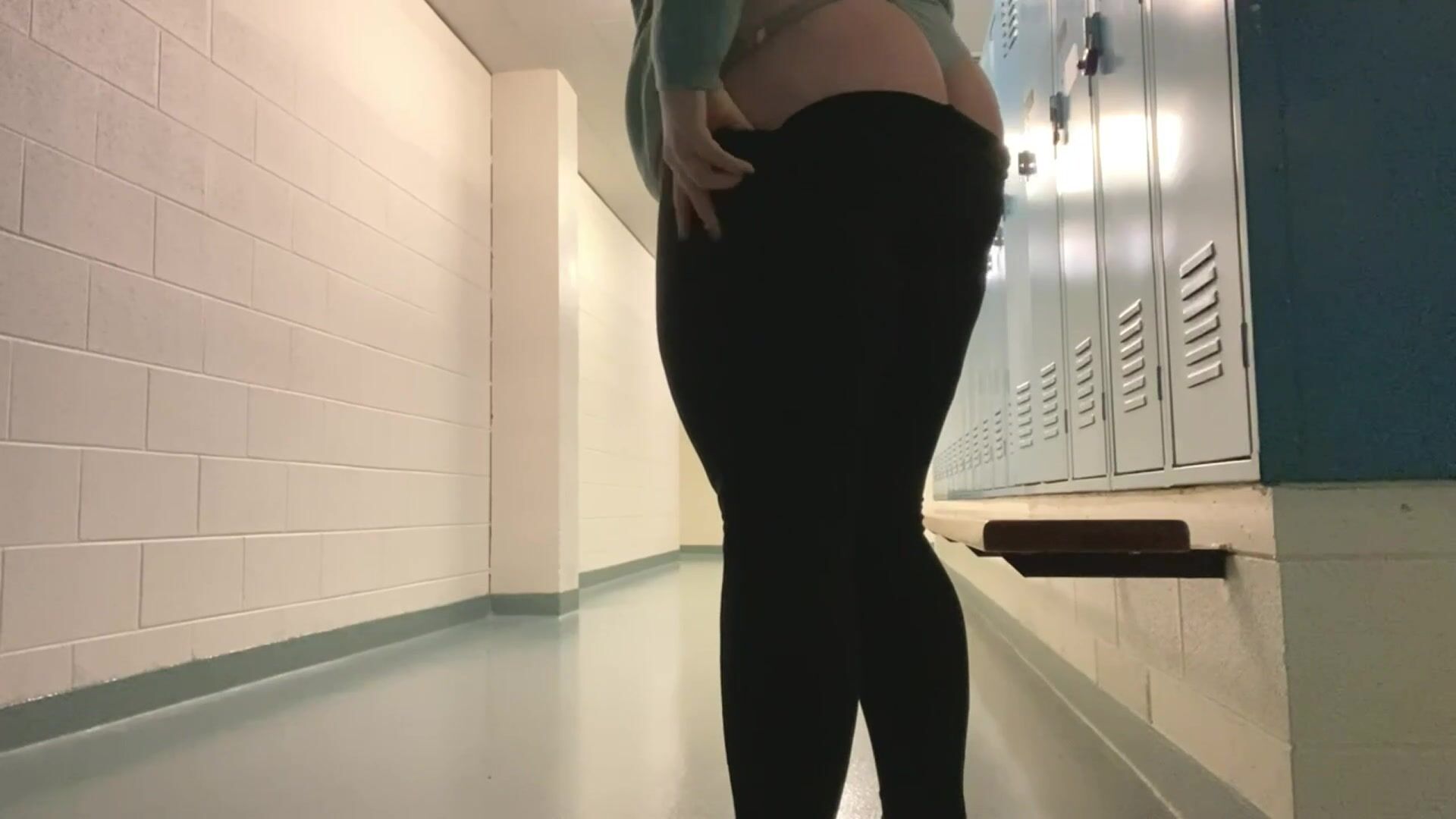 Me in my college locker room